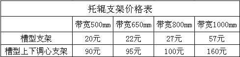 规格最齐全的托辊支架价格表